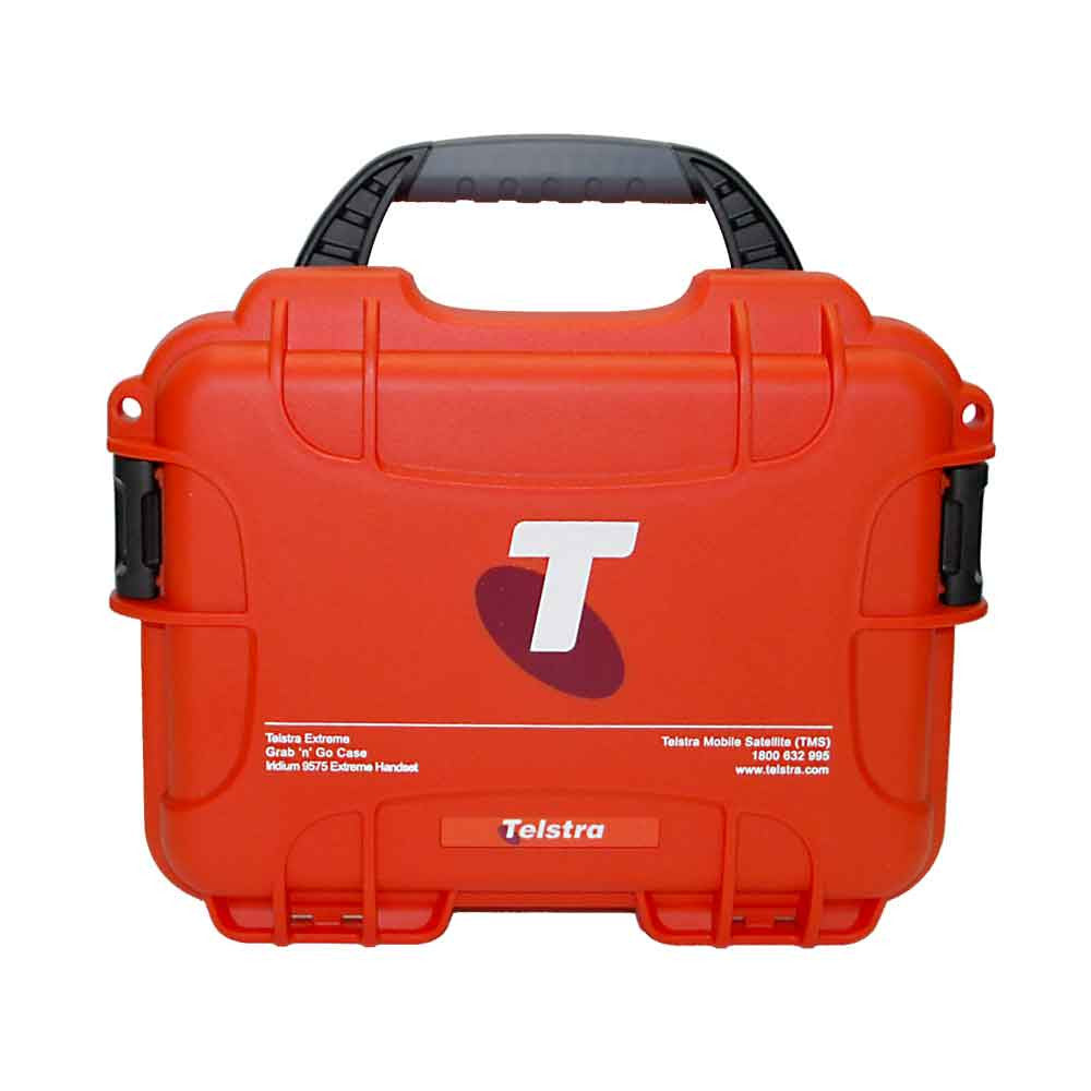 Iridium Extreme 9575 hard carry case orange Telstra