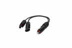 MC4 to 12V vehicle solar power cable 500mm with auto plug connector
