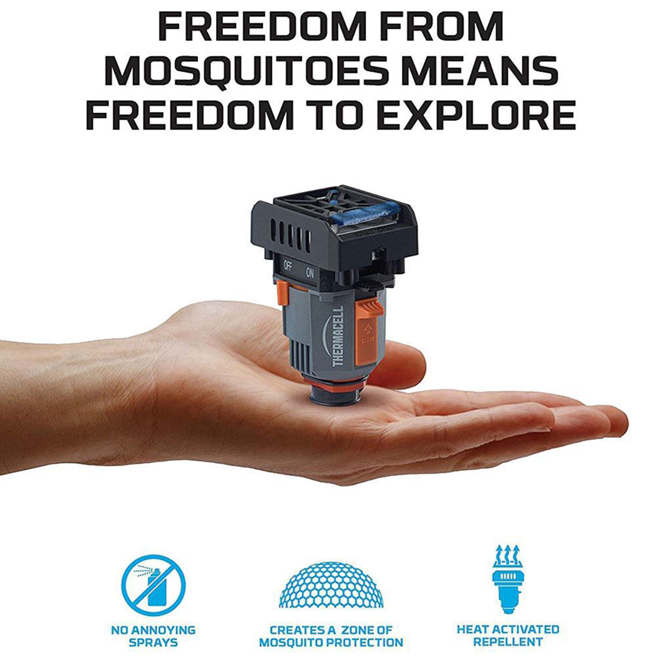 Thermacell Backpacker Mosquito Repeller Lightweight, Fuel-Powered Device for 21mâ€“ Protection Zone - Ideal for Camping and Outdoor Activities