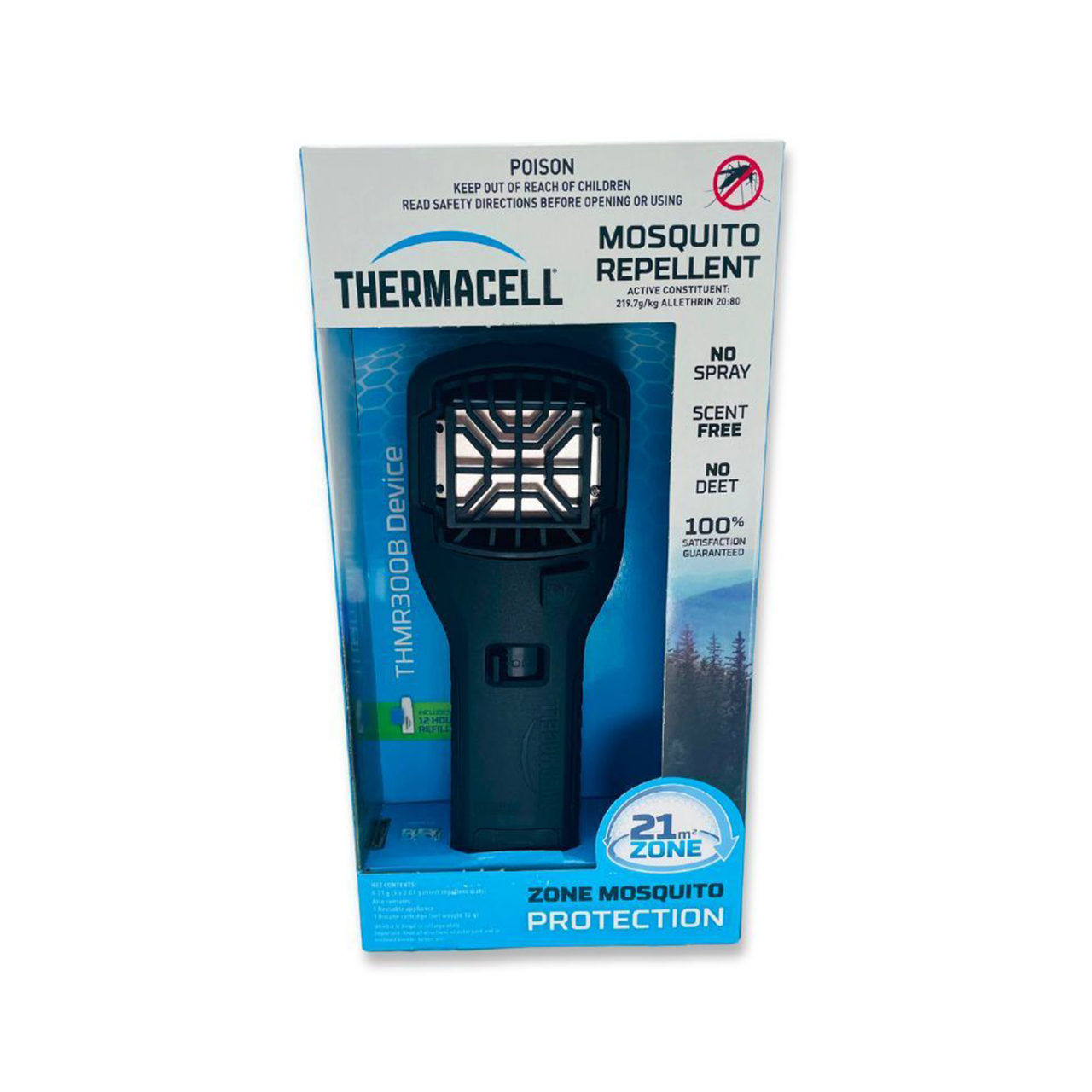 Thermacell Portable Mosquito Repeller with 12 Hour Refills Scent-Free Protection for Outdoor Adventures with Easy-to-Replace Refills