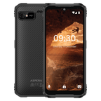 Aspera R10 rugged smartphone front and rear view