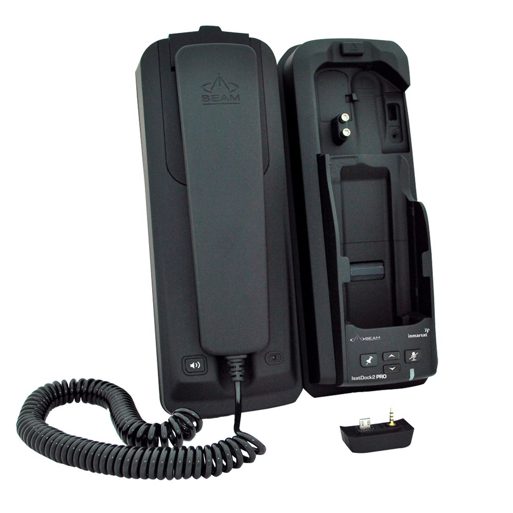 Beam IsatDock2 PRO docking station with handset cradle